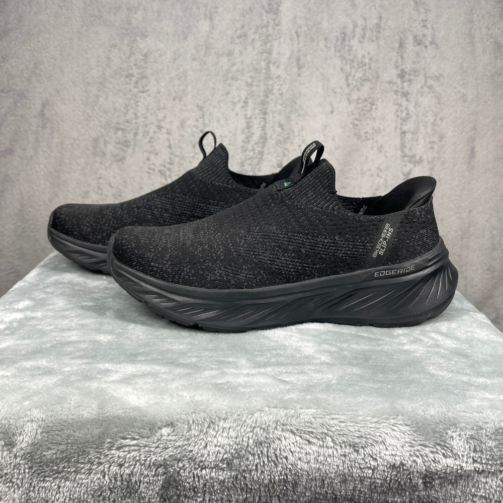 Skechers Edgeride Slip-ins Mens 9 Extra Wide Black Sneakers 232839WW